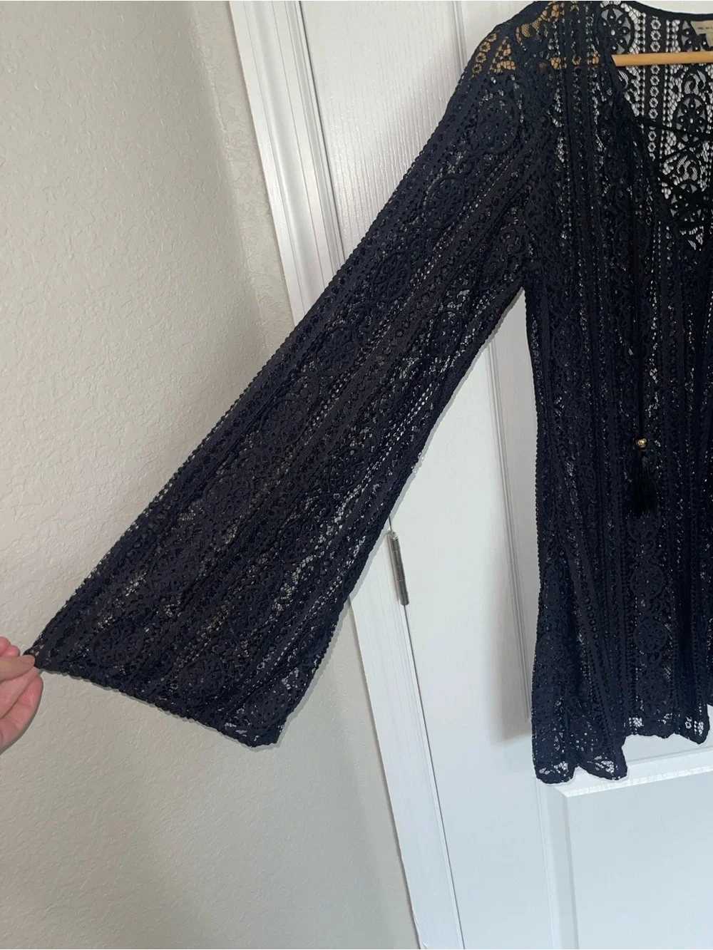PILYQ Ariana Cover Up Tunic MID-432T Black Midnight Gold XS/Small {$144}